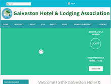 Tablet Screenshot of galvestonlodging.org